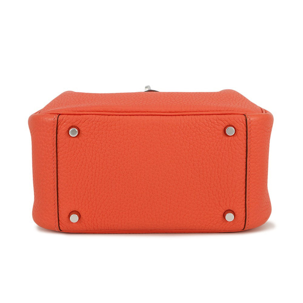 HERMES Lindy Rose texas Taurillon Clemence Size Mini
