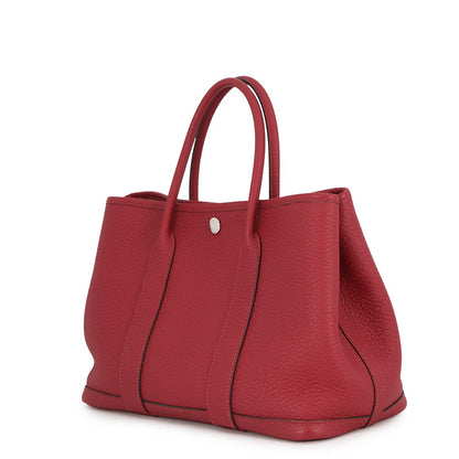 HERMES Garden Party Ruby Negonda Leather Size TPM