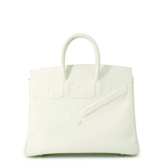 HERMES Birkin Shadow mushroom Swift Leather Size 25