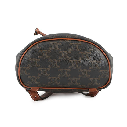 CELINE Triomphe Falco Backpack Tan197662 PVC Leather Size Mini