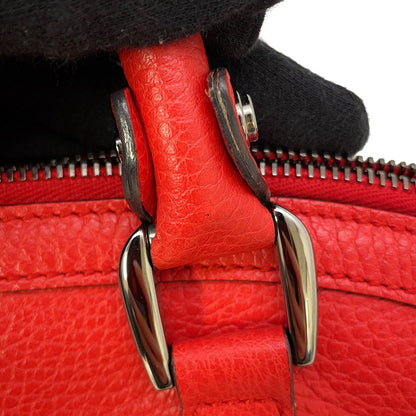GUCCI 2way Tote Bag Red/Brown341503 Leather
