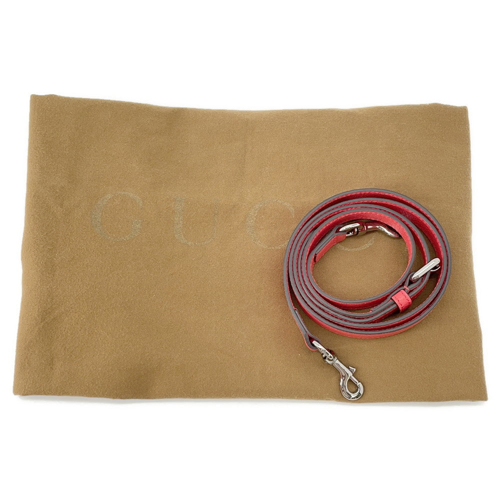 GUCCI 2way Tote Bag Red/Brown341503 Leather