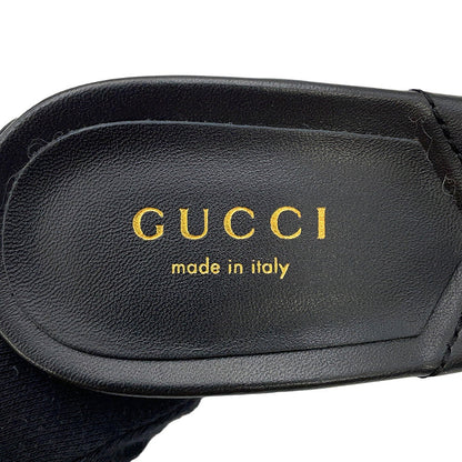 GUCCI GG Marmont Mules Black674839 Leather Size 34.5