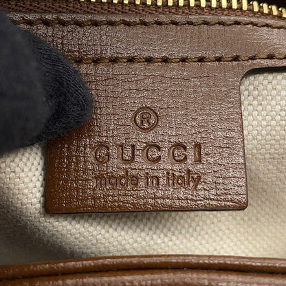 GUCCI Jackie 1961 Geometric Print Beige/Brown/Multicolor636706 GG Supreme Leather Size Small