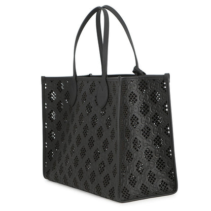 GUCCI Cutout Motif Tote Bag Black772229 Leather Size Medium
