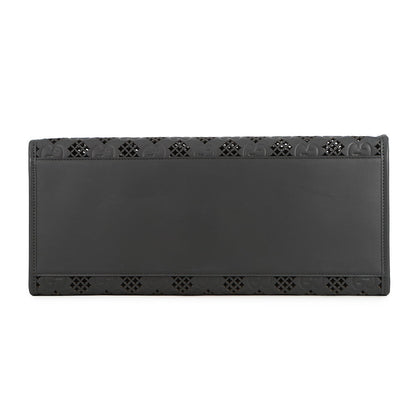 GUCCI Cutout Motif Tote Bag Black772229 Leather Size Medium
