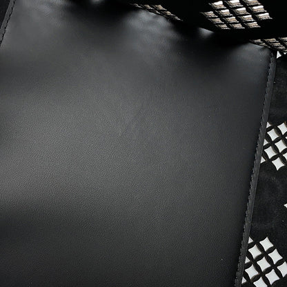GUCCI Cutout Motif Tote Bag Black772229 Leather Size Medium