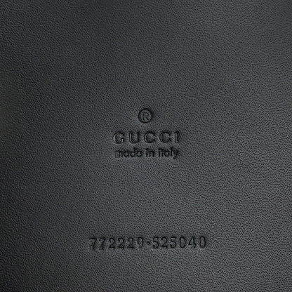 GUCCI Cutout Motif Tote Bag Black772229 Leather Size Medium