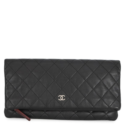CHANEL Matelasse Clutch Bag BlackA69391 Lambskin