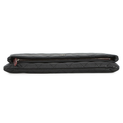 CHANEL Matelasse Clutch Bag BlackA69391 Lambskin