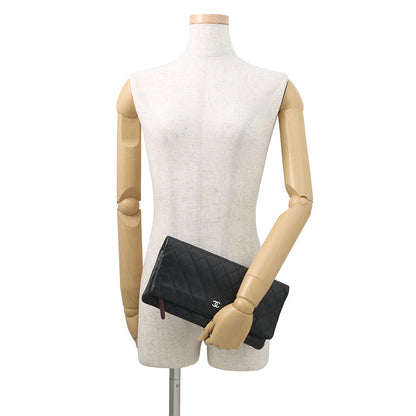 CHANEL Matelasse Clutch Bag BlackA69391 Lambskin