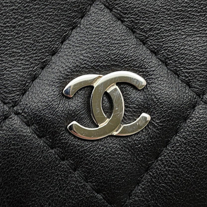 CHANEL Matelasse Clutch Bag BlackA69391 Lambskin