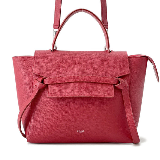 CELINE Belt bag Red189153 Leather Size micro