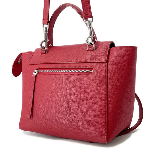 CELINE Belt bag Red189153 Leather Size micro