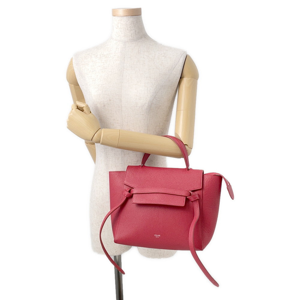 CELINE Belt bag Red189153 Leather Size micro
