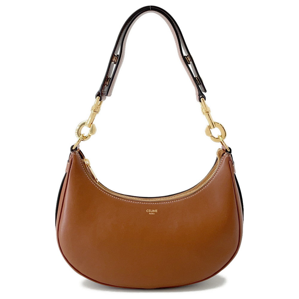 CELINE AVA One Shoulder Bag Tan196923 Leather Size Medium