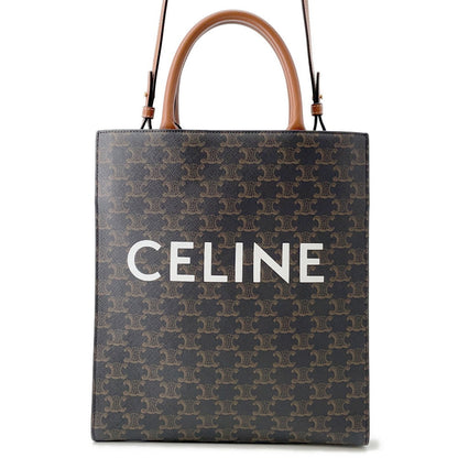 CELINE Vertical hippopotamus Tan191542 PVC Leather Size Small