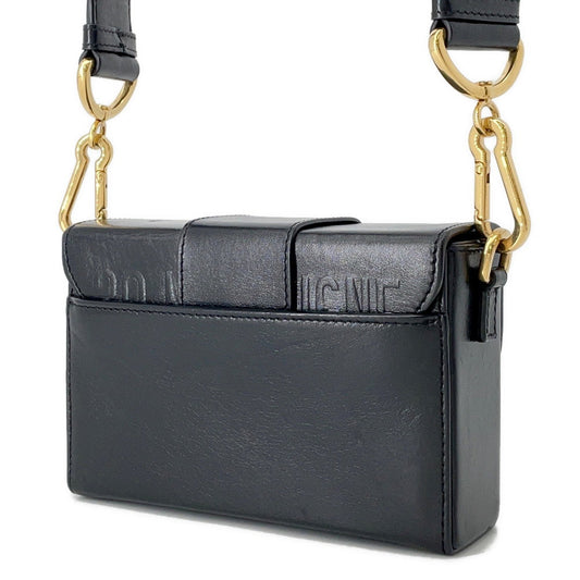Dior 30 Montaigne Montaigne Shoulder Bag Black Leather