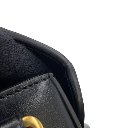 Dior 30 Montaigne Montaigne Shoulder Bag Black Leather
