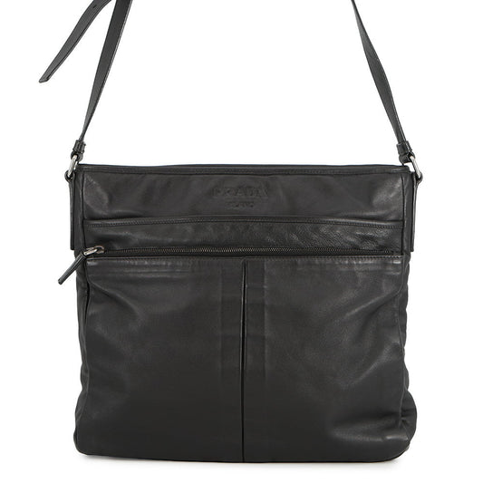 PRADA Messenger bag BlackVA0959 Leather