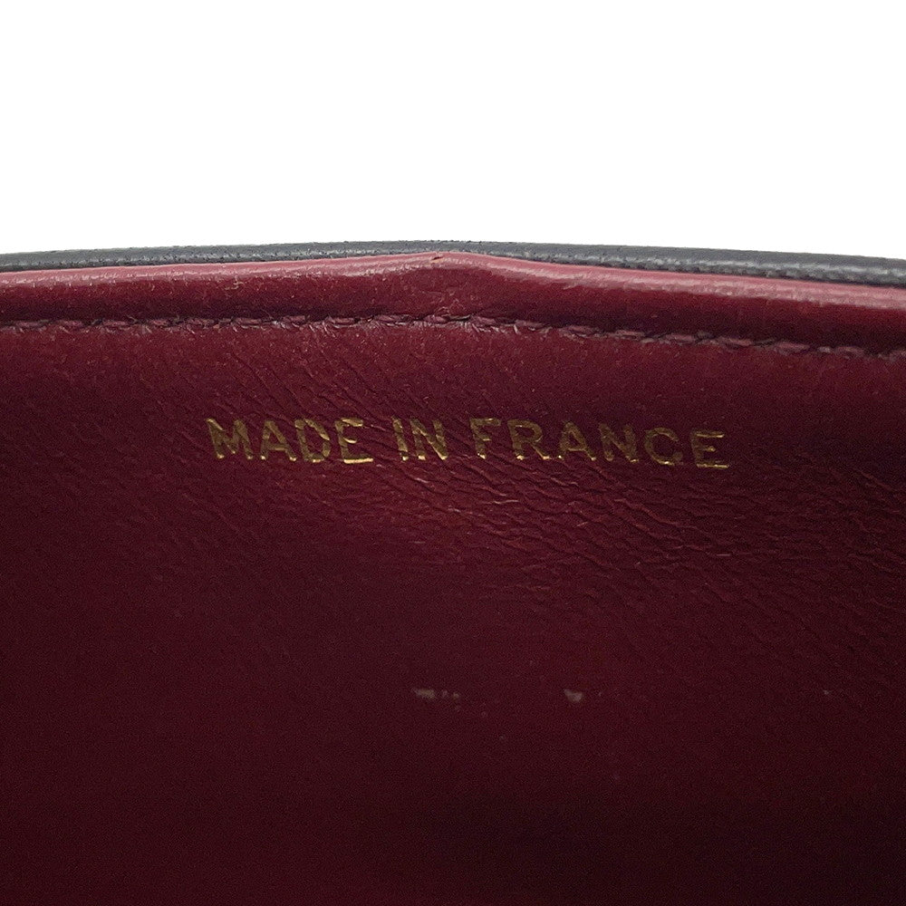 CHANEL Matelasse Double Flap ChainShoulder Bag BlackA01113 Lambskin Size 23