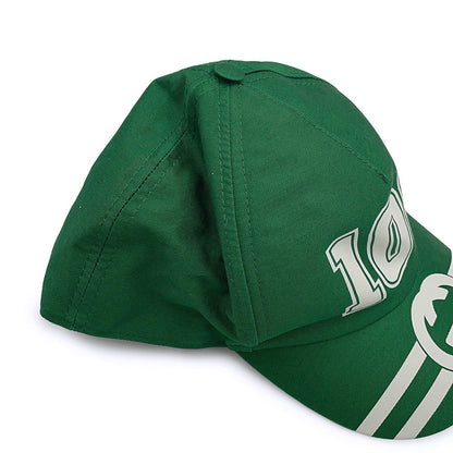 GUCCI Interlocking G Baseball Cap Size XXS Green/White673081 Cotton Leather