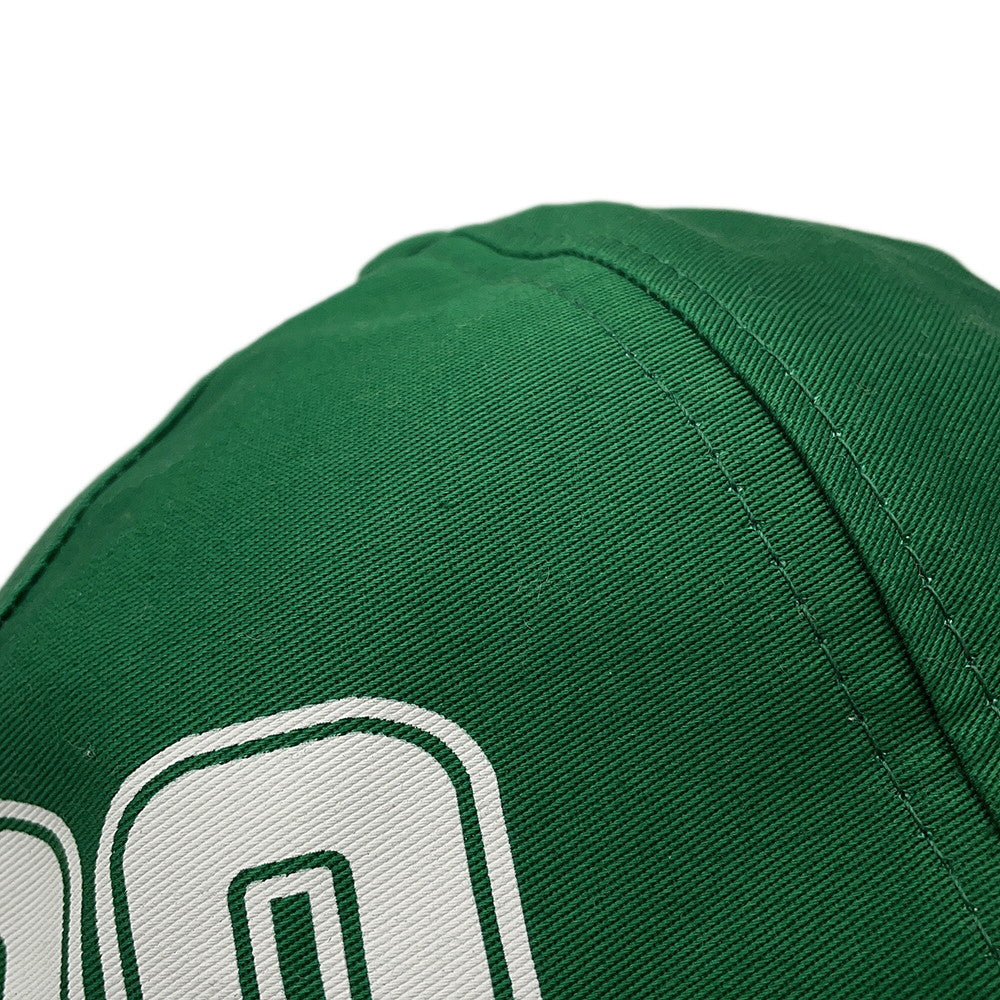 GUCCI Interlocking G Baseball Cap Size XXS Green/White673081 Cotton Leather