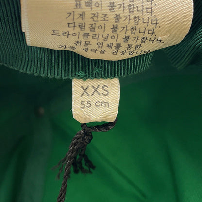 GUCCI Interlocking G Baseball Cap Size XXS Green/White673081 Cotton Leather