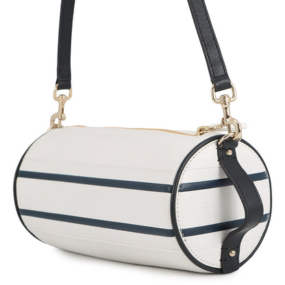 Dior Vibe Shoulder Bag White/Navy Leather