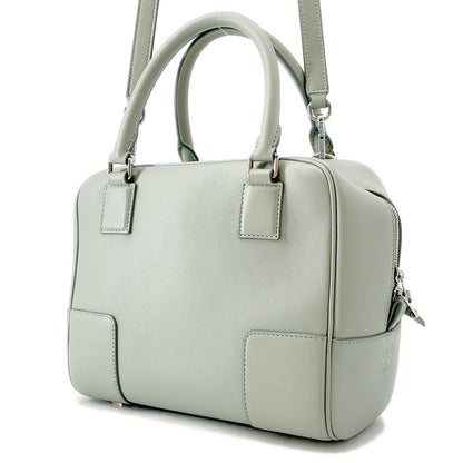 LOEWE Amazona Square 2-way Bag Light GreenA039N10X03 Calf Leather Size 19