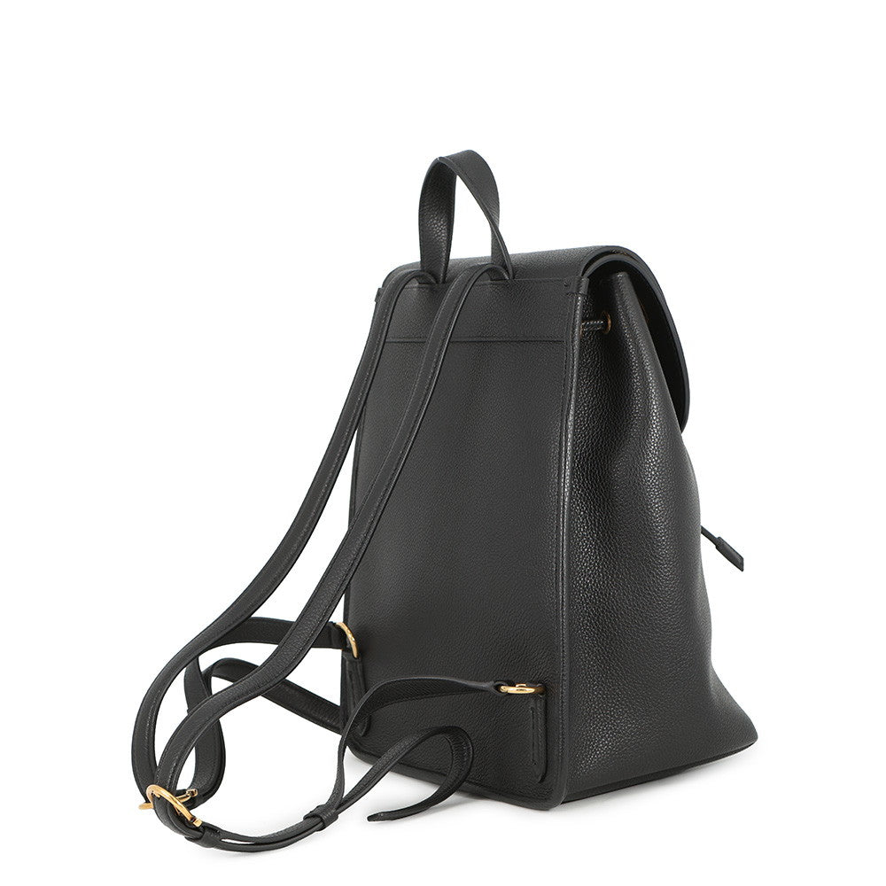 Ferragamo Gancini Backpack Black Leather