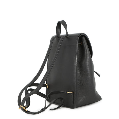 Ferragamo Gancini Backpack Black Leather