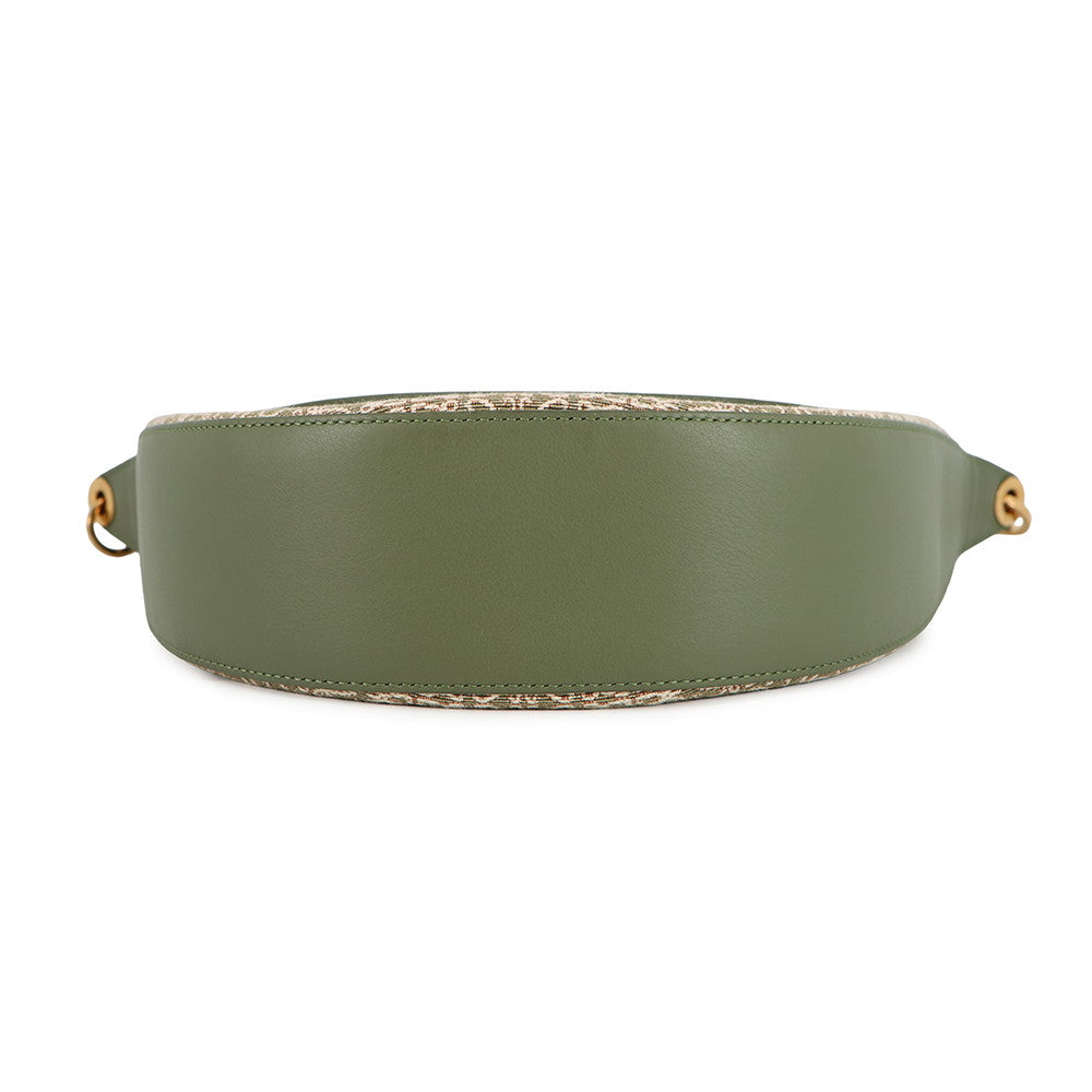 LOEWE Anagram Luna Bag Jacquard Shoulder Bag AvocadoGreenA923PL9X01 Canvas Leather