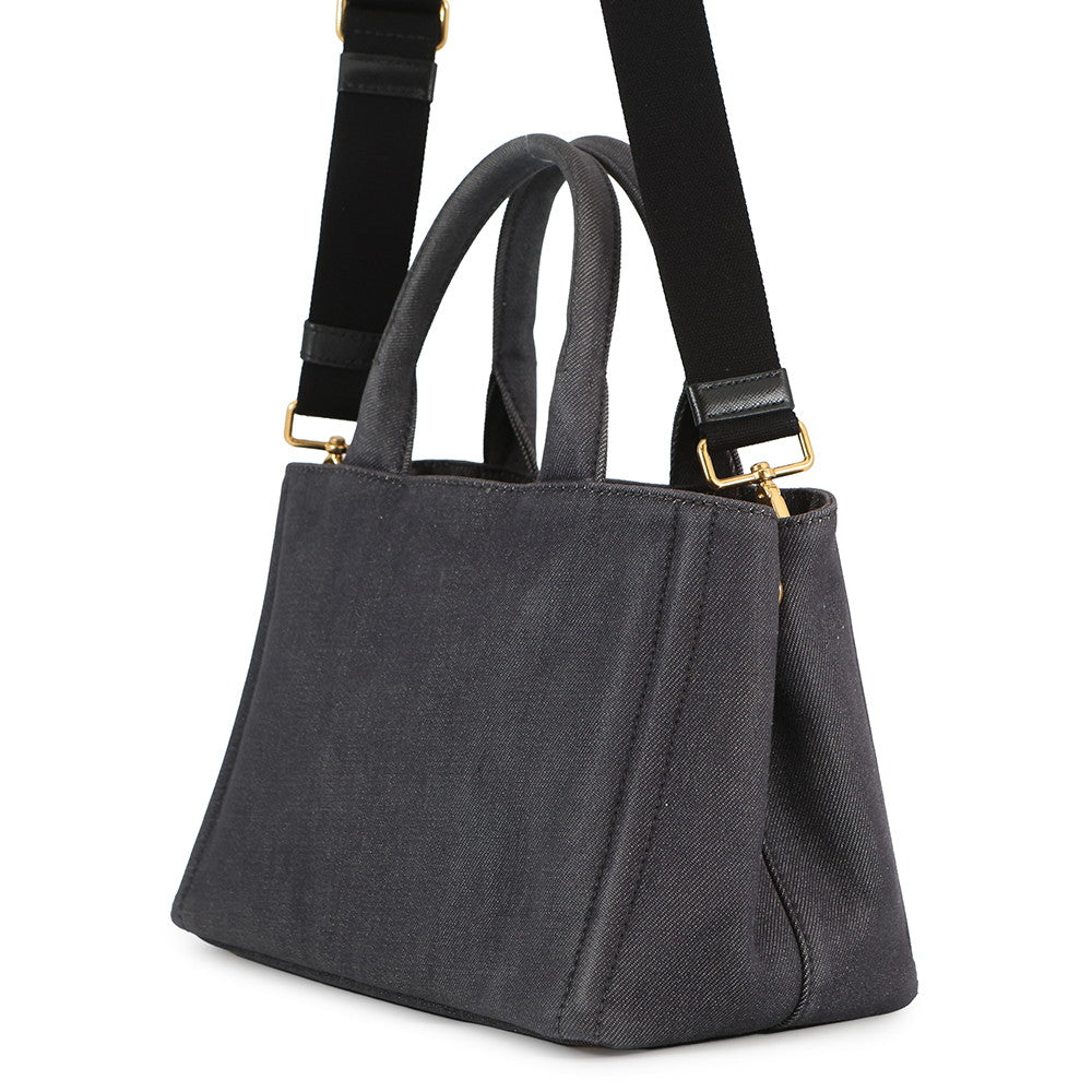 PRADA Robot Canapa 2-way Tote Bag Navy/Multicolor1BG439 Canvas