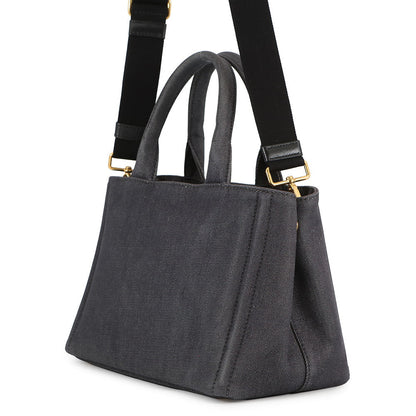 PRADA Robot Canapa 2-way Tote Bag Navy/Multicolor1BG439 Canvas