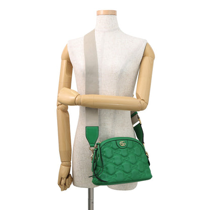 GUCCI GGMatelasse 2wayShoulder Bag Spring Green/Beige702229 Leather Size Small