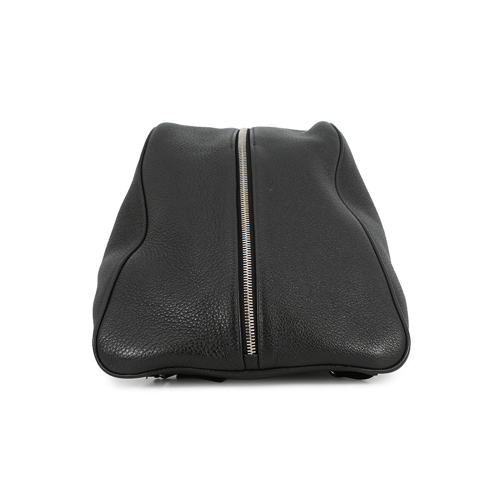 PRADA Vitello Dino Triangle Backpack Black2VZ099 Leather