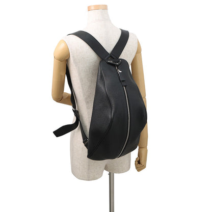 PRADA Vitello Dino Triangle Backpack Black2VZ099 Leather