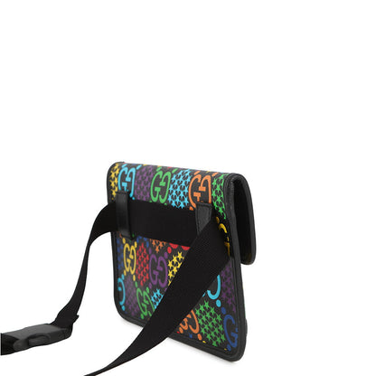 GUCCI GG Psychedelic Crossbody Bag Black/Multicolor598113 PVC