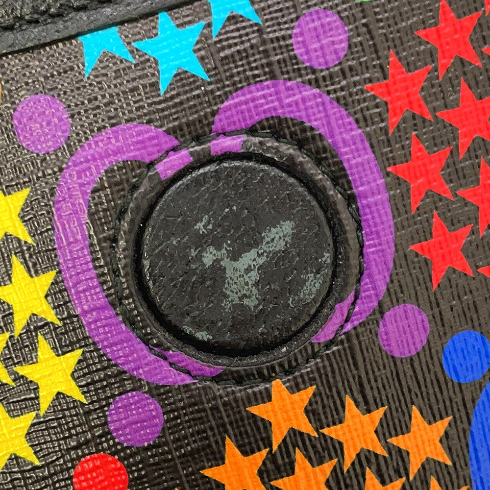 GUCCI GG Psychedelic Crossbody Bag Black/Multicolor598113 PVC
