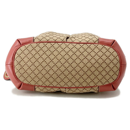 GUCCI Diamante Sukey 2wayBag Pink/Beige247902 Canvas Leather