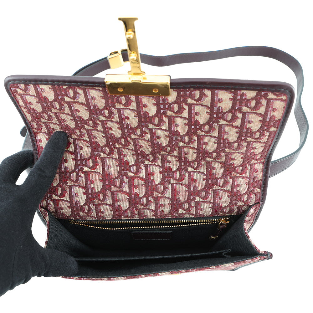Dior Oblique Montaigne Shoulder Bag BordeauxM9203UTZQ Canvas Leather