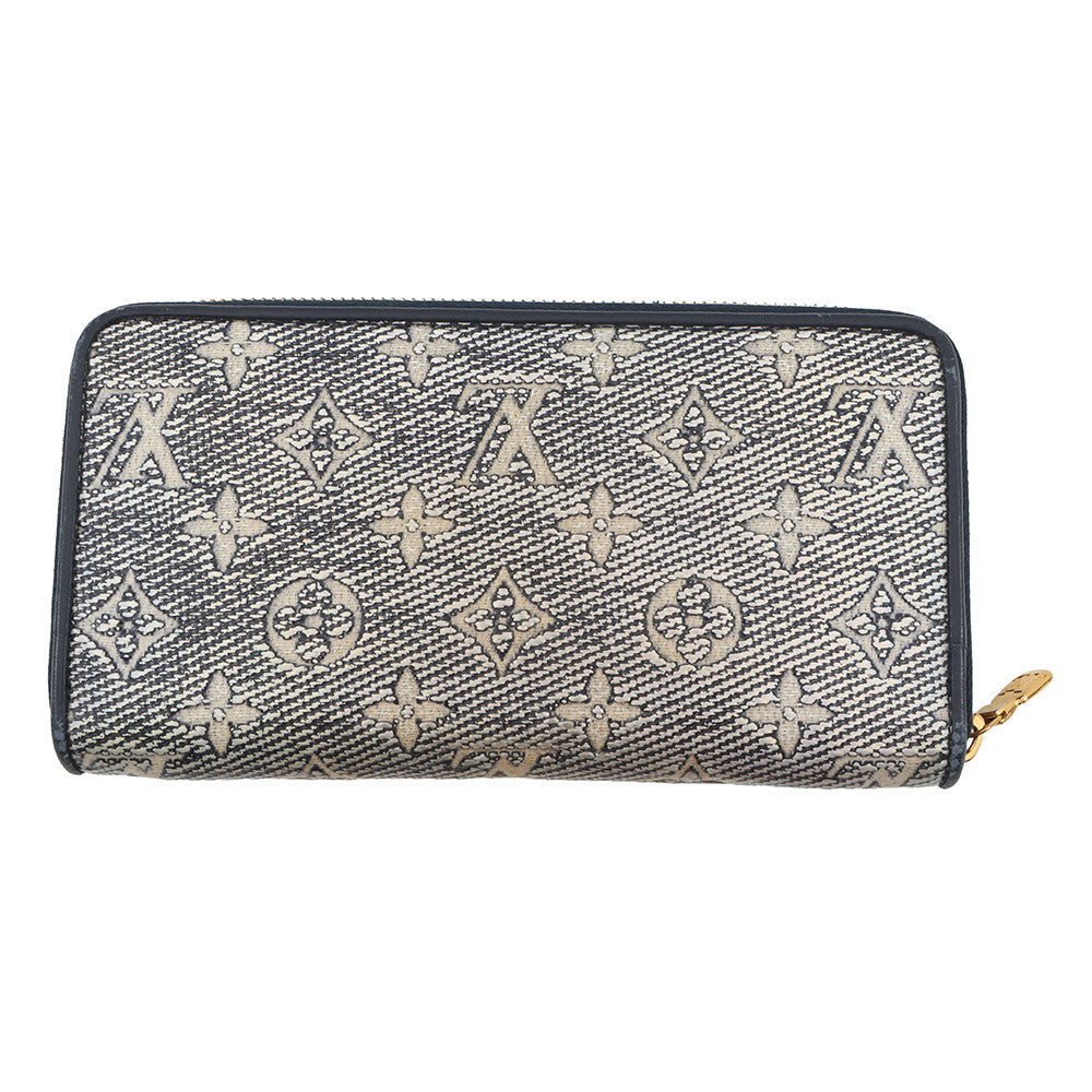 LOUIS VUITTON Zippy Wallet NavyM82468 Monogram・Jacquard