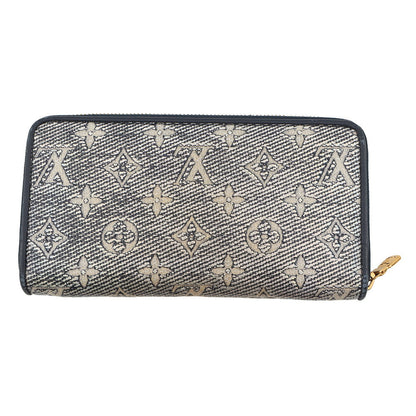 LOUIS VUITTON Zippy Wallet NavyM82468 Monogram・Jacquard