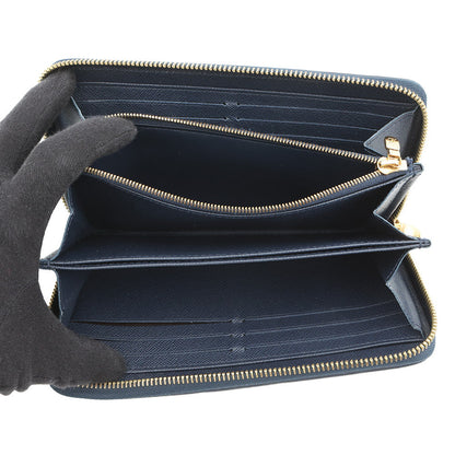 LOUIS VUITTON Zippy Wallet NavyM82468 Monogram・Jacquard