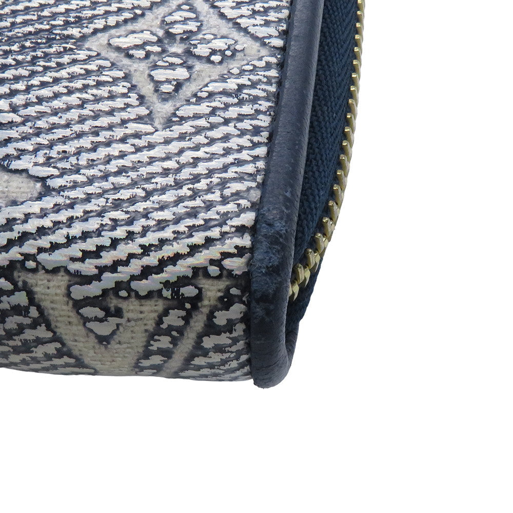 LOUIS VUITTON Zippy Wallet NavyM82468 Monogram・Jacquard