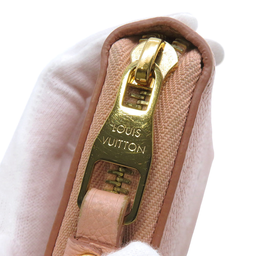 LOUIS VUITTON Zippy Wallet Rose Trianone/CrèmeM81645 Bicolor Monogram Empreinte Leather