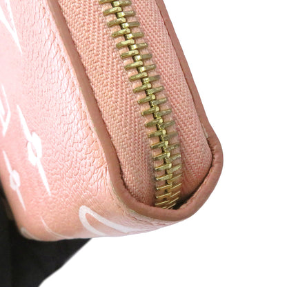 LOUIS VUITTON Zippy Wallet Rose Trianone/CrèmeM81645 Bicolor Monogram Empreinte Leather