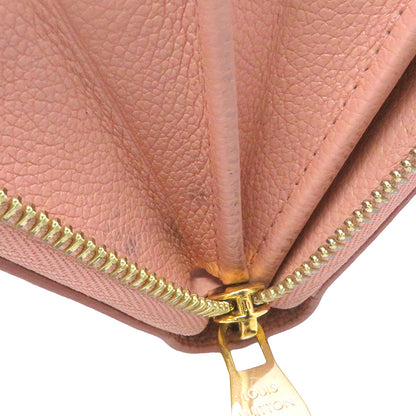 LOUIS VUITTON Zippy Wallet Rose Trianone/CrèmeM81645 Bicolor Monogram Empreinte Leather
