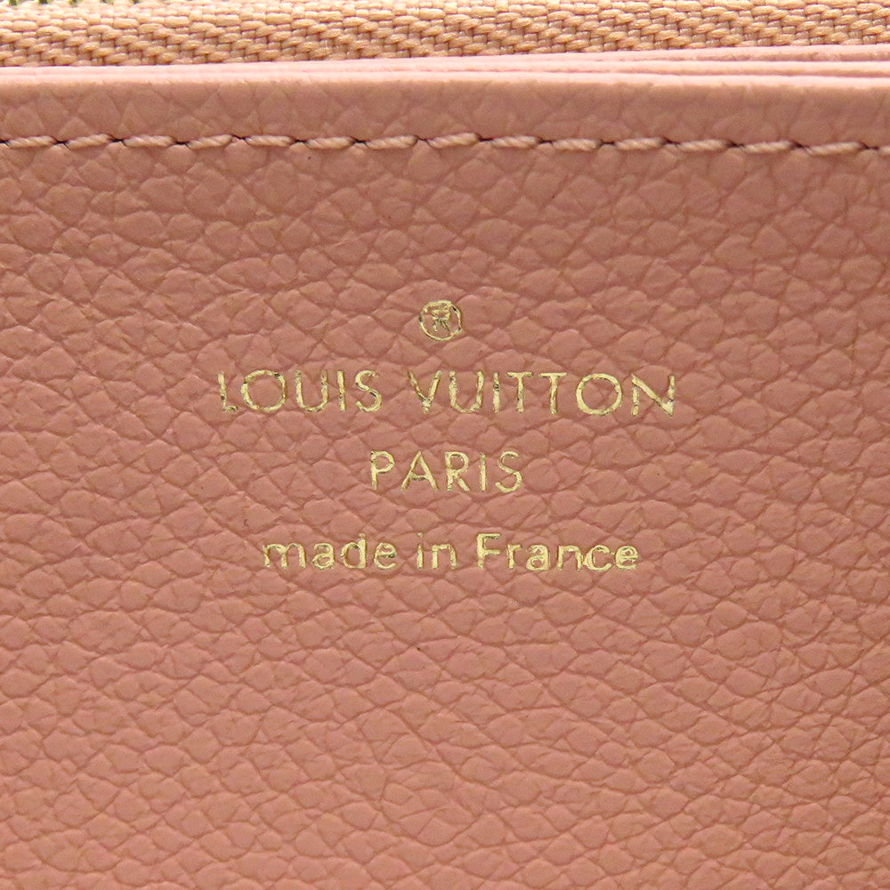 LOUIS VUITTON Zippy Wallet Rose Trianone/CrèmeM81645 Bicolor Monogram Empreinte Leather
